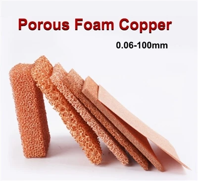 Copper foam is a metal material with a three-dimensional porous structure Copper foam is a metal material with a three-dimensional porous structure
